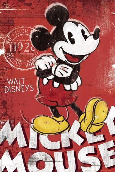 Mickey Mouse Retro 68cm x 98cm – Perth Picture Company