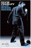 Elvis Blue Suede Shoes 68cm x 98cm