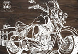 Harley Route 66 98cm x 68cm