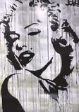 Marilyn Monroe Black Text 68cm x 98cm