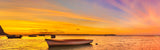 Sunset Boat 98cm x 37cm