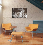 Harley Route 66 98cm x 68cm