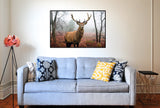 Deer in Forest 147.5cm x 107.5cm OR 98cm x 68cm