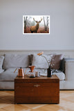 Deer in Forest 147.5cm x 107.5cm OR 98cm x 68cm