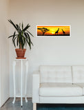 Giraffes at Sunset 98cm x 37cm