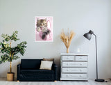 Kitten in Pink Handbag 68cm x 98cm