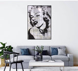 Marilyn Monroe Black Text 68cm x 98cm