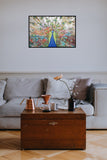 Peacock 98cm x 68cm