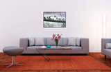 Puppies on Steel Beam 98cm x 68cm