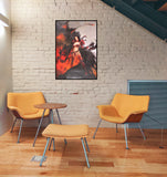 Red Fire Girl 68cm x 98cm