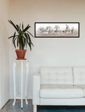 White Horses Running 98cm x 37cm