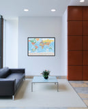 World Map with Flags 147.5cm x 107.5cm